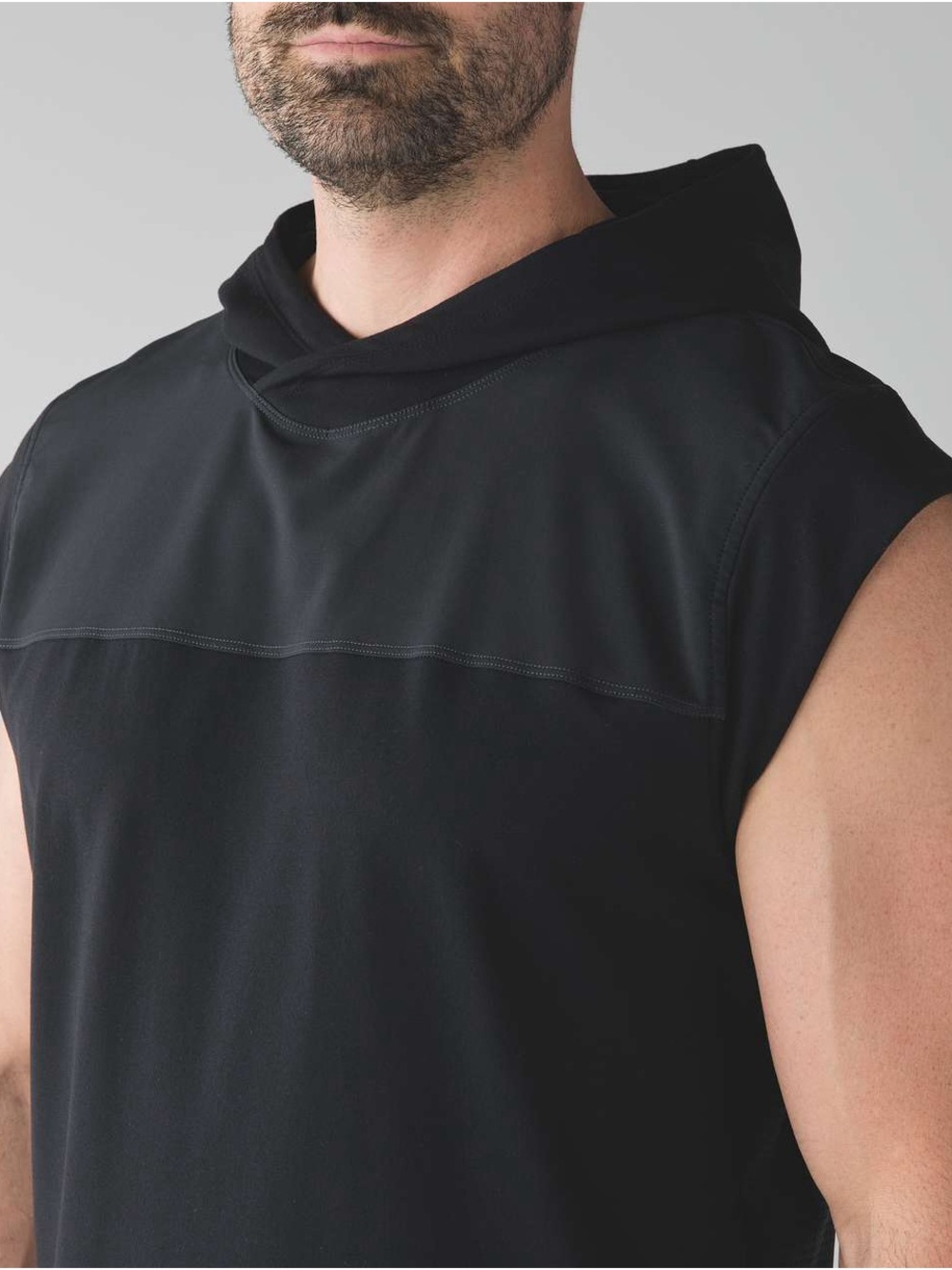 lululemon athletica Men's Black Sleeveless Hoodie